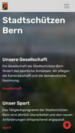 Vorschau der mobilen Webseite www.stadtschuetzen-bern.ch, Stadtschützen Bern