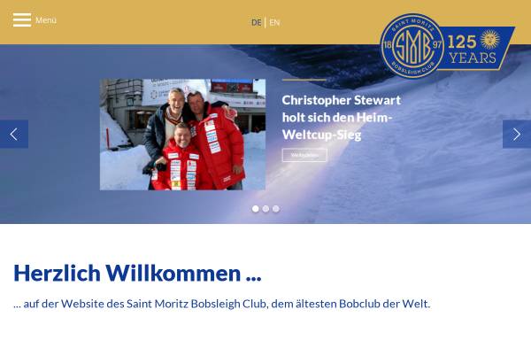 Vorschau von www.bobclub-stmoritz.ch, Bob-Club St. Moritz