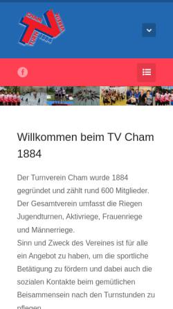 Vorschau der mobilen Webseite www.tvcham.ch, Turnverein Cham, seit 1884