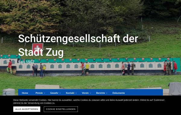 Vorschau von www.sgzug.ch, Schützengesellschaft der Stadt Zug