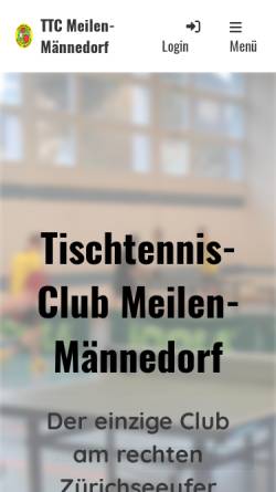 Vorschau der mobilen Webseite www.ttcmm.ch, Tischtennisclub Meilen-Männedorf