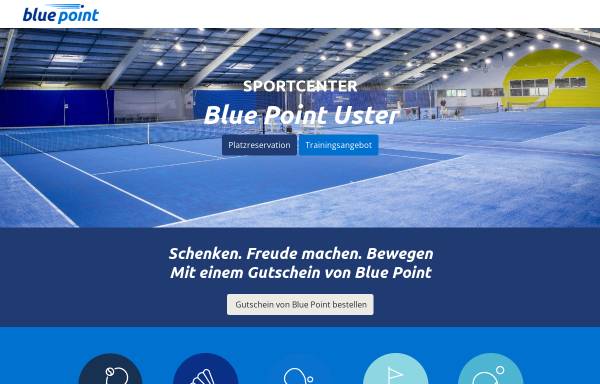 Vorschau von www.blueshuttle.ch, Sportcenter Blue Point