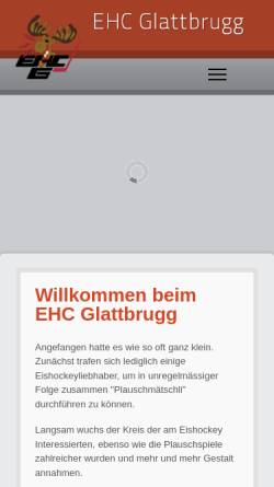 Vorschau der mobilen Webseite www.ehcg.ch, Eishockeyclub Glattbrugg