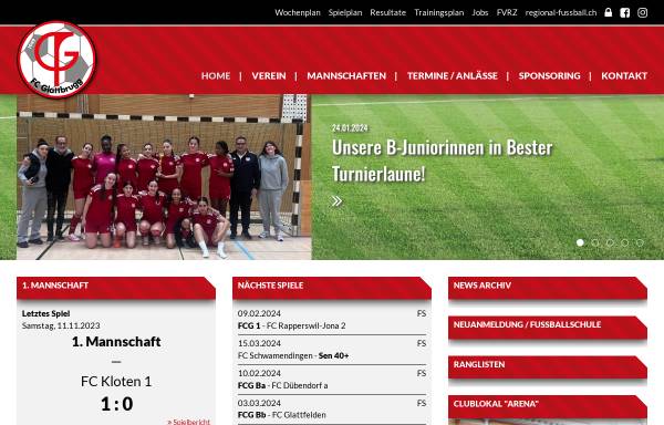 Vorschau von www.fcglattbrugg.ch, Fussballclub Glattbrugg