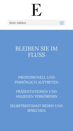 Vorschau der mobilen Webseite einfluss.ch, ITCCA-Einfluss