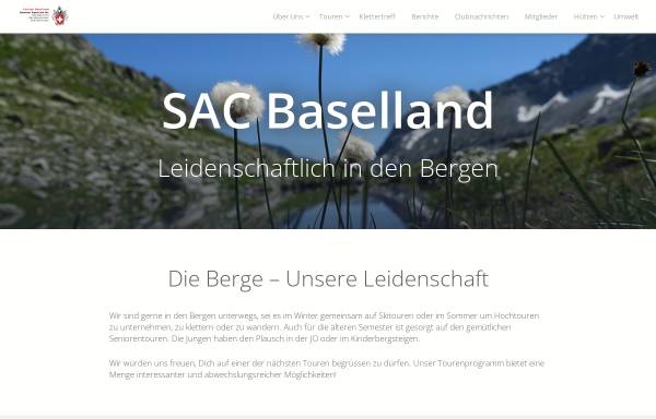 Vorschau von sac-baselland.ch, SAC Sektion Baselland
