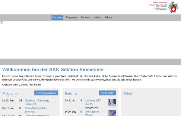 Vorschau von www.sac-einsiedeln.ch, SAC Sektion Einsiedeln
