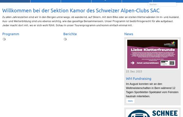 Vorschau von www.sac-kamor.ch, SAC Sektion Kamor