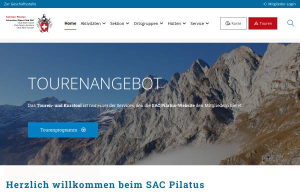 Vorschau von www.sac-pilatus.ch, SAC Sektion Pilatus