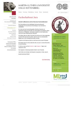 Vorschau der mobilen Webseite www.jura.uni-halle.de, Fachschaft Jura