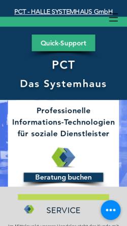Vorschau der mobilen Webseite www.pct-online.de, PCT-Gruppe Homepage