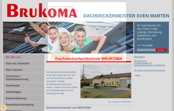 Vorschau von www.brukoma.de, Brukoma Bauen, Dach und Wand GmbH
