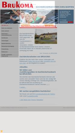 Vorschau der mobilen Webseite www.brukoma.de, Brukoma Bauen, Dach und Wand GmbH