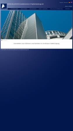 Vorschau der mobilen Webseite www.bonn-hallesche.de, Bonn-Hallesche Immobilienservice & Projektentwicklungs AG
