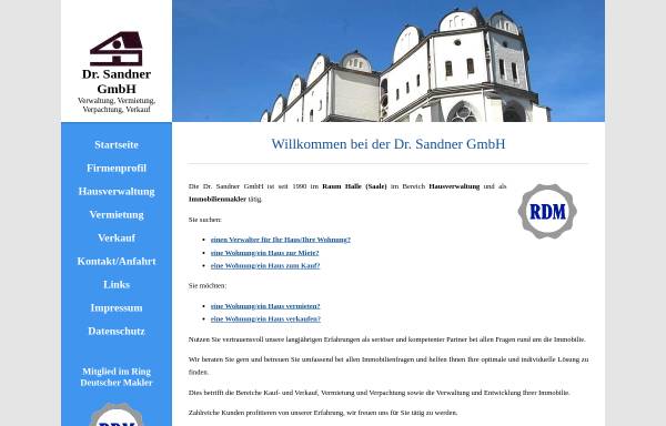 Vorschau von www.dr-sandner-gmbh.de, Dr. Sandner GmbH
