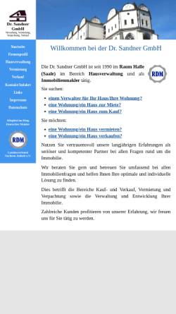Vorschau der mobilen Webseite www.dr-sandner-gmbh.de, Dr. Sandner GmbH