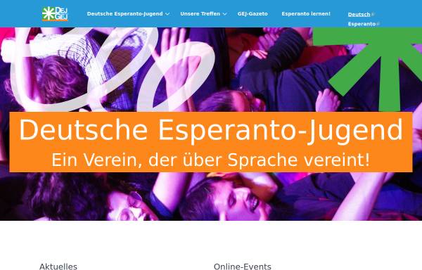 Vorschau von www.esperanto.de, Deutsche Esperanto-Jugend (DEJ)