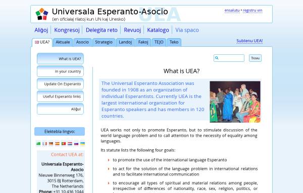 Vorschau von uea.org, Universala Esperanto-Asocio (UEA)