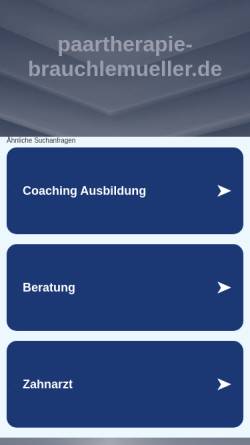 Vorschau der mobilen Webseite paartherapie-brauchlemueller.de, Diplom-Psychologin Claudia Brauchle-Müller