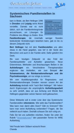 Vorschau der mobilen Webseite familienstellen-sachsen.de, Familienstellen in Sachsen