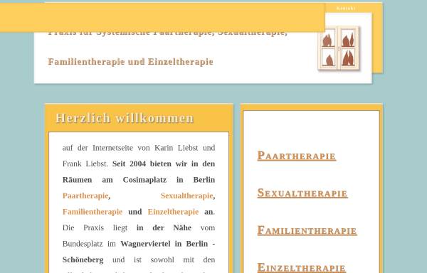 Vorschau von www.paartherapieberlin.de, Praxis für Systemische Paartherapie, Sexualtherapie, Familientherapie und Einzeltherapie in Berlin
