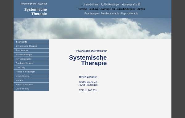 Vorschau von www.systemische-therapie-reutlingen.de, Systemische Therapie - Ulrich Gwinner