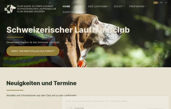 Vorschau von www.laufhund.ch, Schweizerischer Laufhundclub