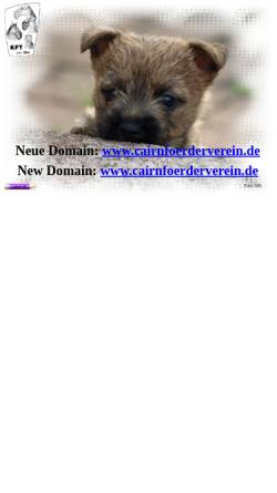Vorschau der mobilen Webseite www.cairn-foerderverein.de, Cairn Terrier Förderverein