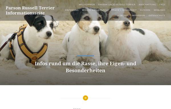 Vorschau von www.russell-info.de, Hazel und Unique - Parson Russell Terrier Hündinnen