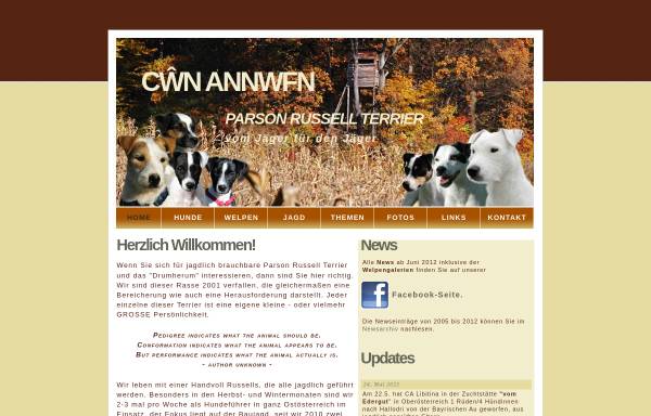 Vorschau von www.parson-russell-terrier.at, Nova, Oberon & Dana