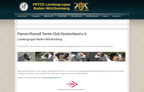 Vorschau von www.prtcd-lg-bw.de, PRTCD Landesgruppe Baden-Württemberg