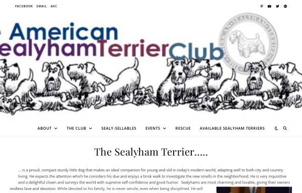 Vorschau von sealyham.org, Der Sealyham Terrier im KfT