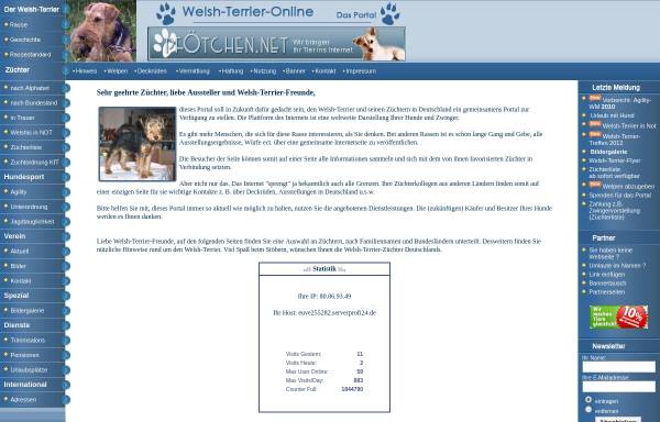 Vorschau von www.welsh-terrier-online.de, Welsh-Terrier-Online