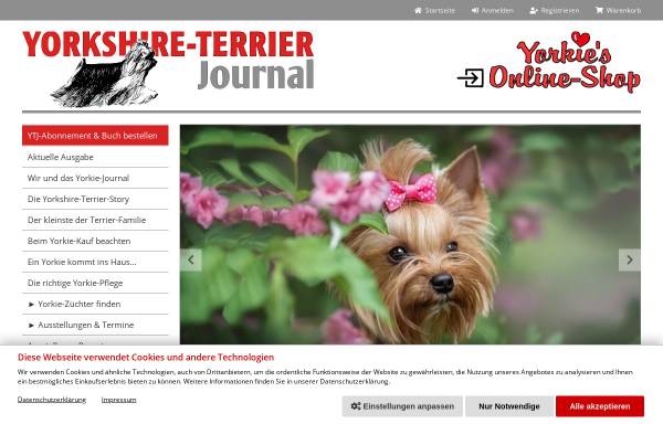 Vorschau von www.yorkshire-terrier-journal.de, Yorkshire-Terrier-Journal