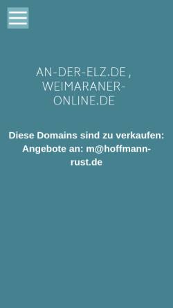 Vorschau der mobilen Webseite www.weimaraner-online.de, Weimaraner-Online