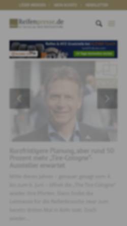 Vorschau der mobilen Webseite www.neuereifenzeitung.de, Neue Reifen Zeitung