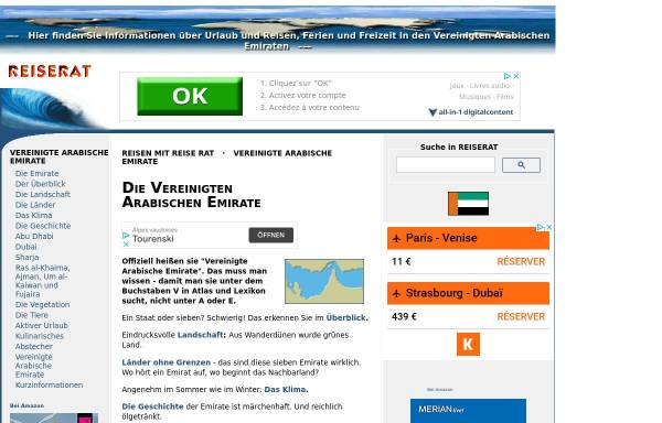 Vorschau von www.reiserat.de, Reiserat: Die Vereinigten Arabischen Emirate
