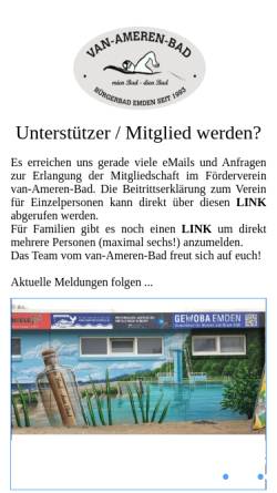 Vorschau der mobilen Webseite buergerbad.de, Förderverein van-Ameren-Bad e. V.