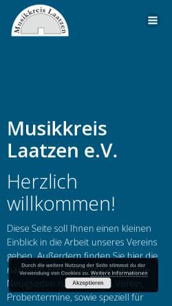 Vorschau der mobilen Webseite musikkreis-laatzen.de, Musikkreis Laatzen e.V.