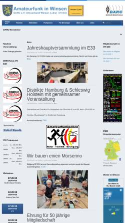 Vorschau der mobilen Webseite www.amateurfunk-winsen.de, Deutscher Amateur Radio Club Ortsverein Winsen (Luhe)