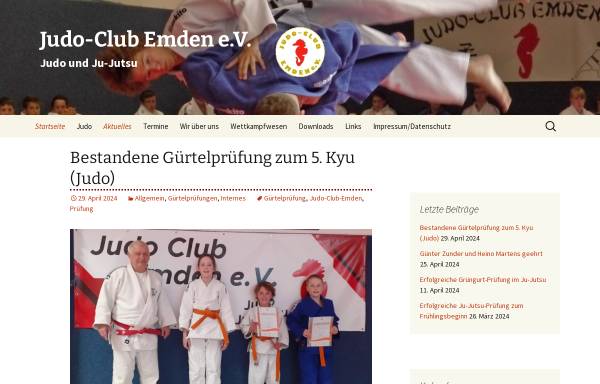 Vorschau von www.jc-emden.de, Judo-Club Emden e.V.