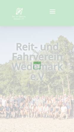 Vorschau der mobilen Webseite reitverein-wedemark.de, Reit- und Fahrverein Wedemark e.V.