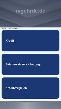 Vorschau der mobilen Webseite www.rvgehrde.de, Reiterverein Gehrde e.V.