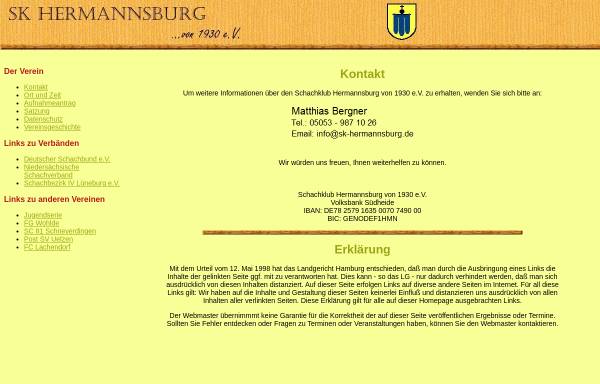 Vorschau von www.sk-hermannsburg.de, Schachklub Hermannsburg von 1930 e.V.