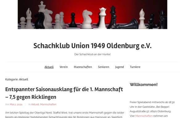 Vorschau von www.skunion.de, Schachklub Union 1949 Oldenburg e.V.