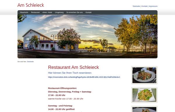 Vorschau von www.schleieck-maasholm.de, Hotel Schleieck