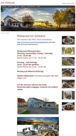 Vorschau der mobilen Webseite www.schleieck-maasholm.de, Hotel Schleieck