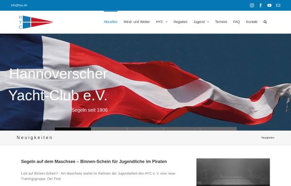 Vorschau von www.hyc.de, Hannoverscher Yacht- Club e.V.