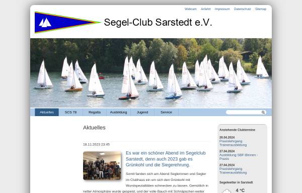 Vorschau von www.scs78.de, Segel-Club Sarstedt e.V.