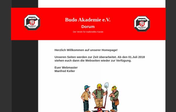 Vorschau von www.karate-bad.de, Budo Akademie Dorum e.V.